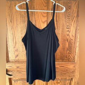 Torrid Black Ribbed Swing Tank